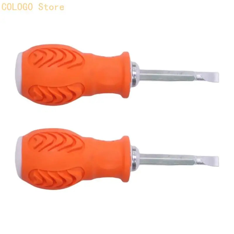 Steel Slotted Screwdriver Enhanced Grip Detachable Bit Design Home Qme