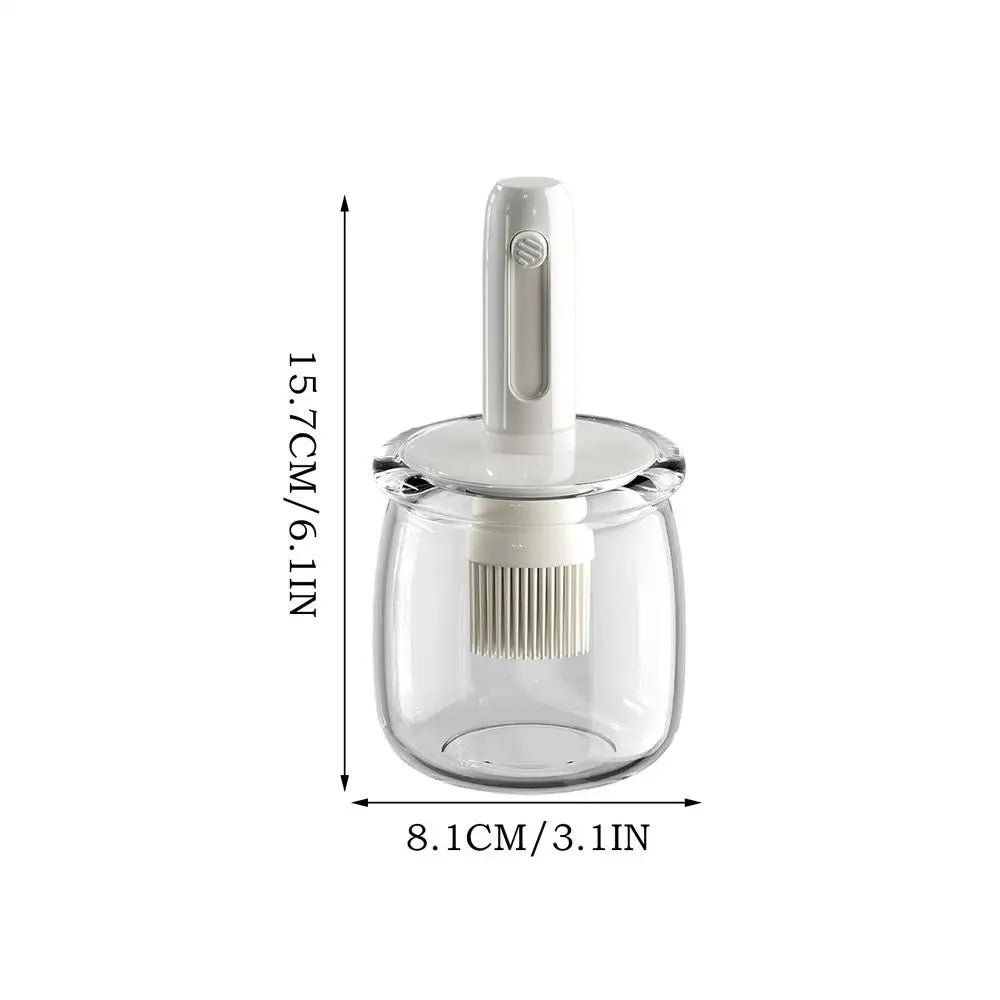 Oil Dispenser Silicone Sauce Bottle Detachable Brush Cooking Tool Qme China Mainland WHITE