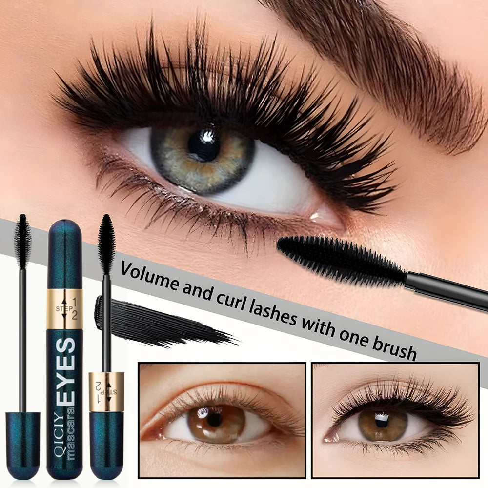 Slim Curly Eye Black Waterproof Sweat Proof Long-lasting Makeup Qme