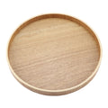 Wood Round Tray Nordic Wooden Serving Tray for Coffee Fruits Candies Table Kitchen Food Home Decoration Wooden Serving Tray Qme 24cm