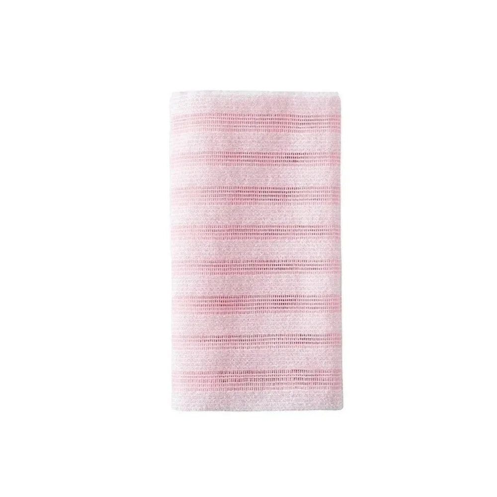 Antibacterial Exfoliating Bath Towel Rich Foam Shower Cloth Deep Cleansing Body Towel For Back Exfoliation Smooth Skin Daily Spa Qme Pink