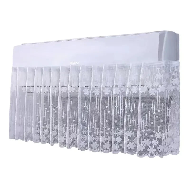 Lace Embroidery Flower Bedroom Curtain Windproof Dustproof Anti-UV Qme