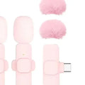 Mini Pink Wireless Microphone Portable Lavalier Phone Camera Live Qme Default Title
