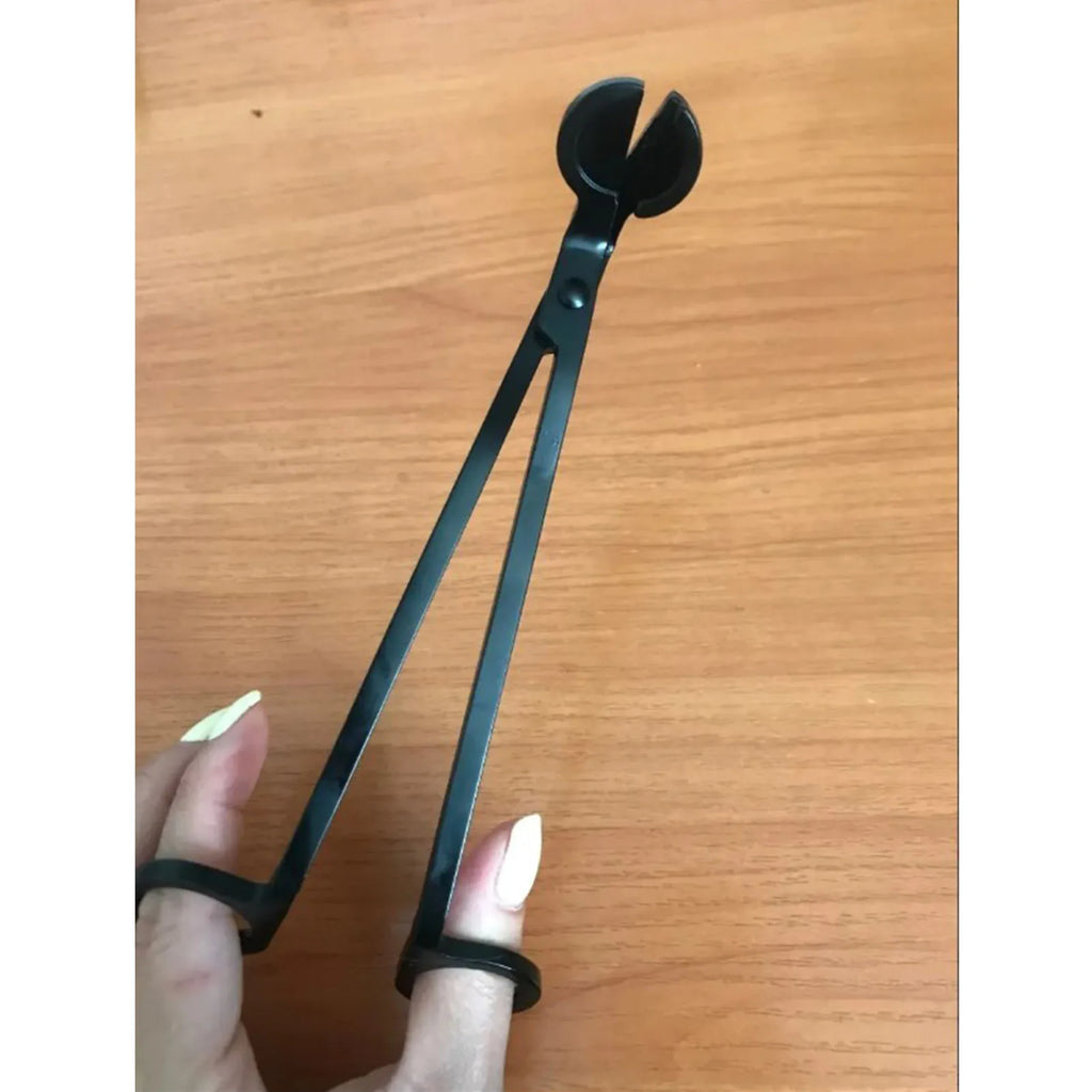 Stainless Steel Candle Extinguishing Tool Candle Trimmer Candle Scissors Candle Killing Hook Clipper Cutter Tool Black Qme