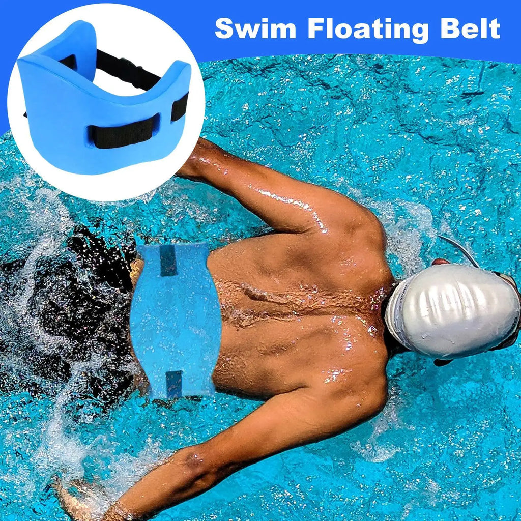 Swim Float Belt Pool Water Flotation Belt Back Buoyancy Board for Adults Kids Swimming Training Pool Beach Bathtub Snorkeling Qme