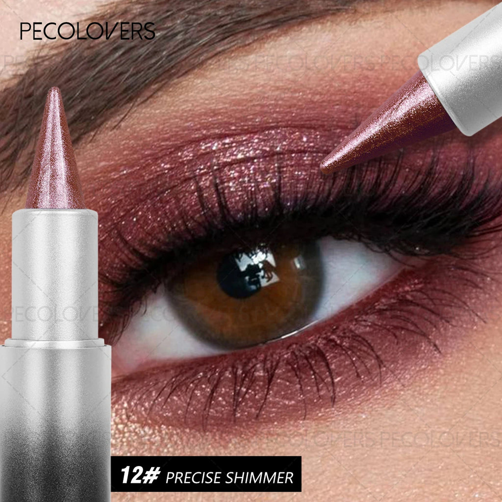 Monochromatic Glitte Shiny Eyeshadow Pen Stick Beautiful Eye-cathing Qme 12