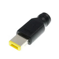 DC 5.5x2.1mm Female To Square Plug 20V Power Converter Socket Connector for Lenovo ThinkPad AC Power Adapter Charger Supply Qme black