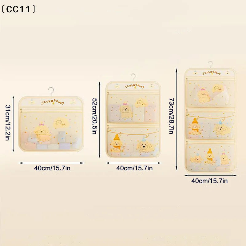 Breathable Mesh Wall Hanging Bag Underwear Socks Household Closet Qme