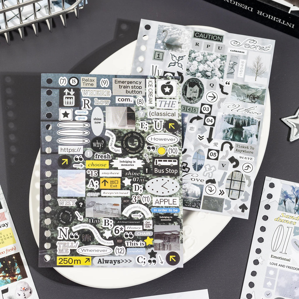 30 Pcs Cartoon Stickers Book Journal Planner Decorative DIY Scrapbooking Sticker Laptop Student Korean Stationery Sticker Gift Qme
