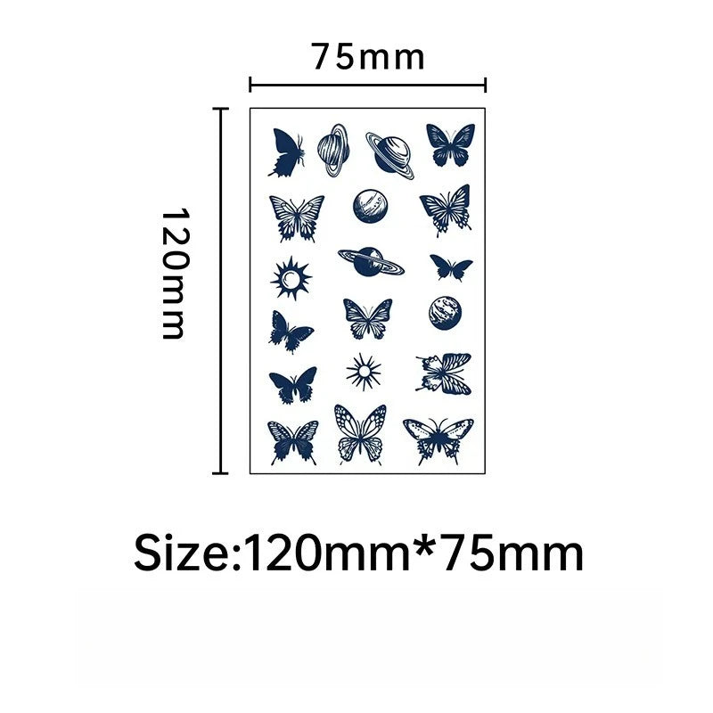 A Small Pattern Waterproof Temporary Tattoo Stickers, Long-lasting Waterproof for One to Two Weeks, Finger Tattoos for Women Qme