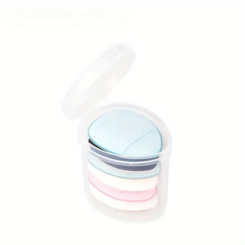 3 Fingertip Mini Puff Makeup Sponges Foundation Powder Puffs Loose Qme mix 7PCS