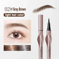 2Points Eyebrow Pencil Long Lasting Easy To Grip Eyebrow Tattoo Waterproof Thin Liquid Lying Silkworm Brow Pen Korean Makeup Qme 02 Gray Brown