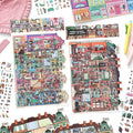 European Style Miniature Room Building Stickers, Versatile for Collage & Decoration, Exquisite Details, Art Collection Qme 2 bags