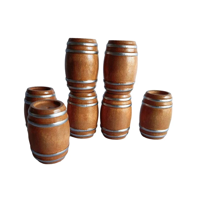 1 12 Tiny Wooden Red Wine Barrel Miniature Keg Beer Cute Elegant Qme OneSize