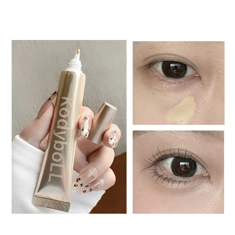 2 Colors Liquid Concealer, Waterproof Under Eye Corrector for Dark Circles Tear Trough, Full Coverage Spot Concealer Makeup Qme