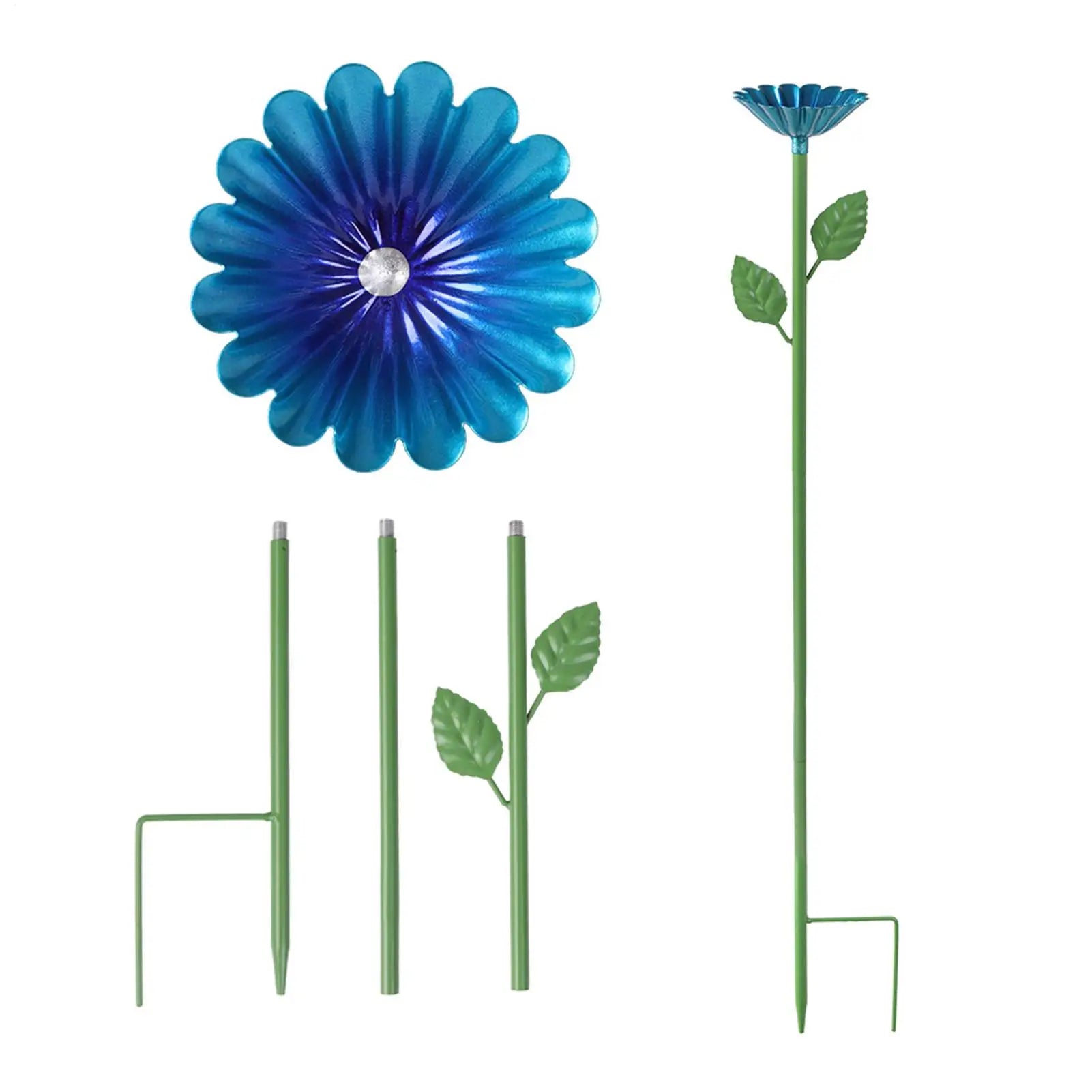 Bee Watering Station 2 Pieces Flower With Stake Garden Decor Tall Bee Baths For Garden For Wild Hummingbird Butterfly Outdoor Qme