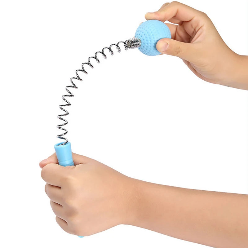Manual Massage Hammer Stick Ball Body Massager Spring Elastic Knock Qme