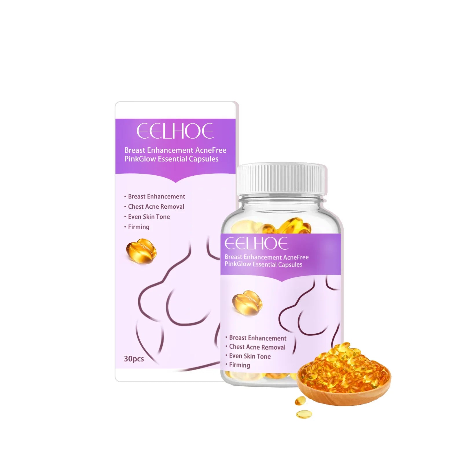 Breast Enhancement Oil Serum Firming Tightening Massage Box Qme 1 Pieces