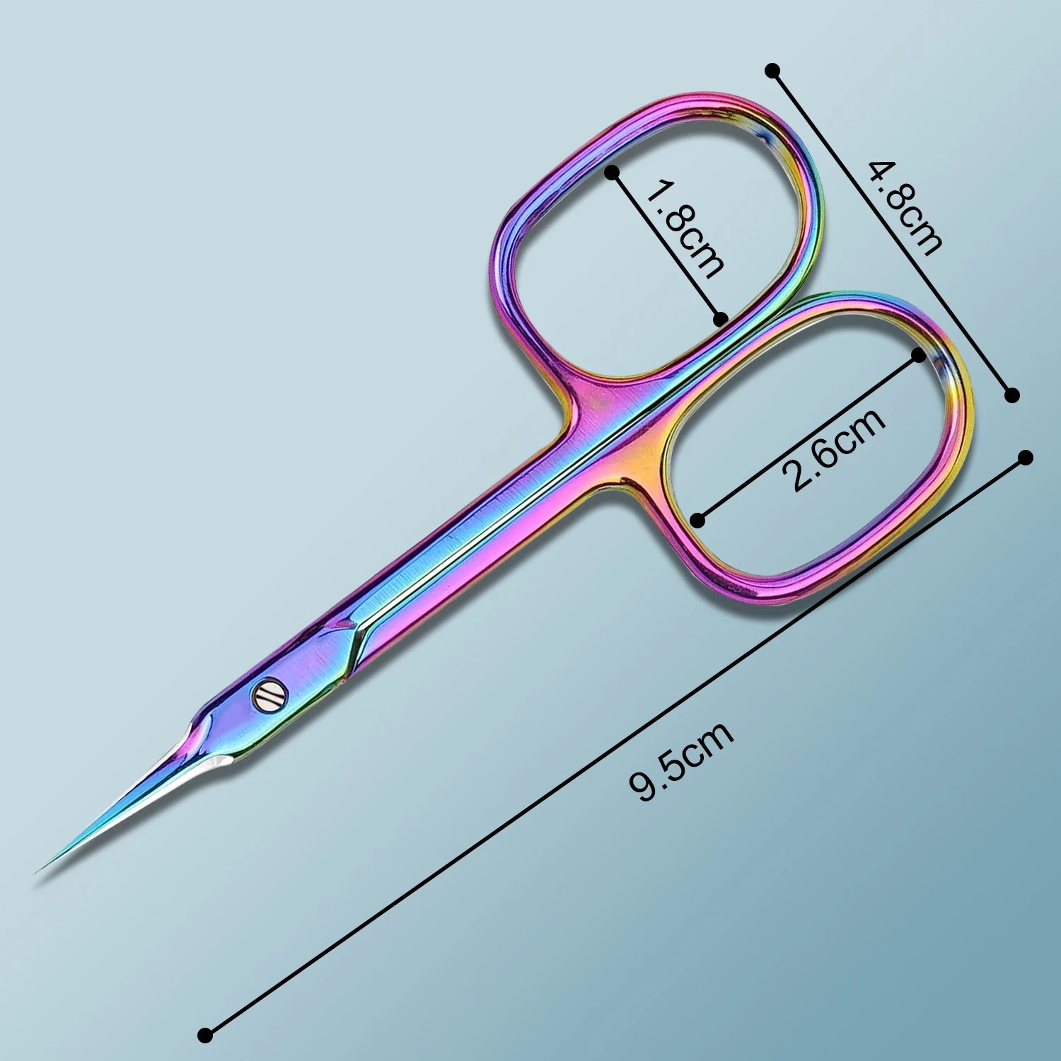 Russian Manicure Scissors Curved Tip Nail Grooming Shears Qme