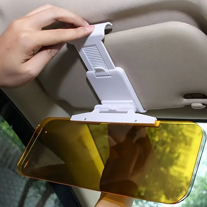1pc Suitable for Car Sun Visor Anti Glare And High Beam Protection, Day And Night Use, Durable ABS Material Qme