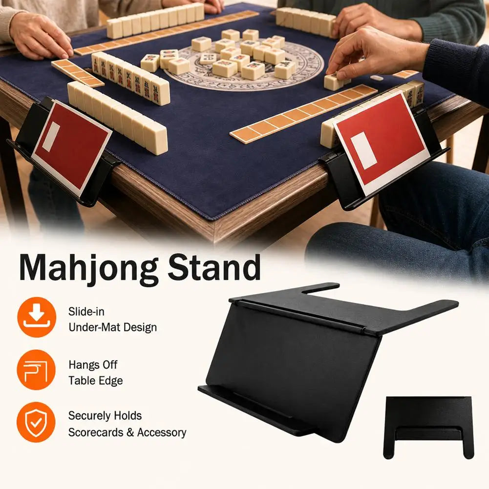 Mahjong Card Holder Table Space-saving Board Games Under Mat Slide Qme