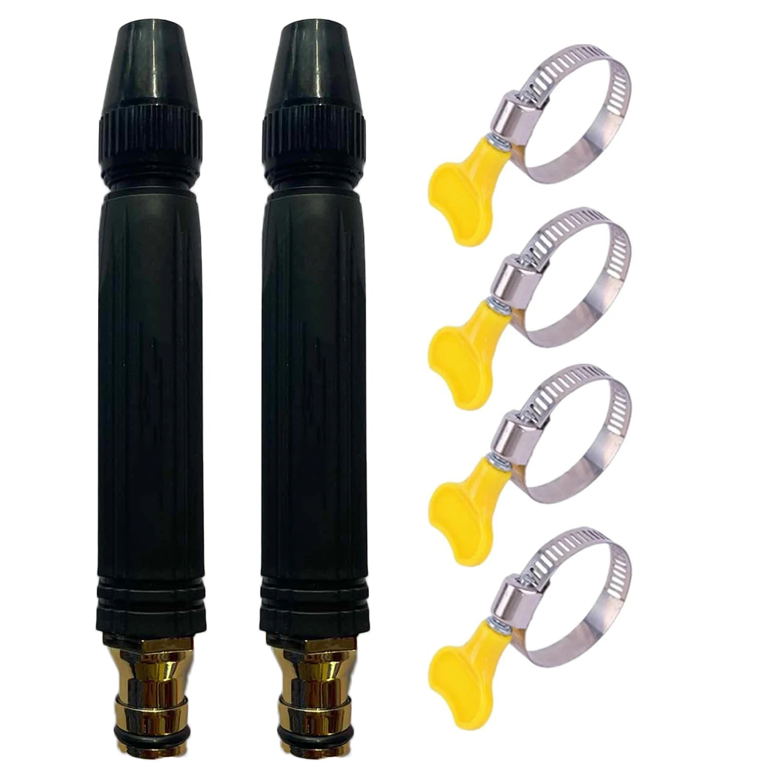 High Pressure Powerful Flushing Nozzles Adjustable Pressure Washer Garden Sprinkler Multipropose Household Water Gun Accessories Qme A One Size