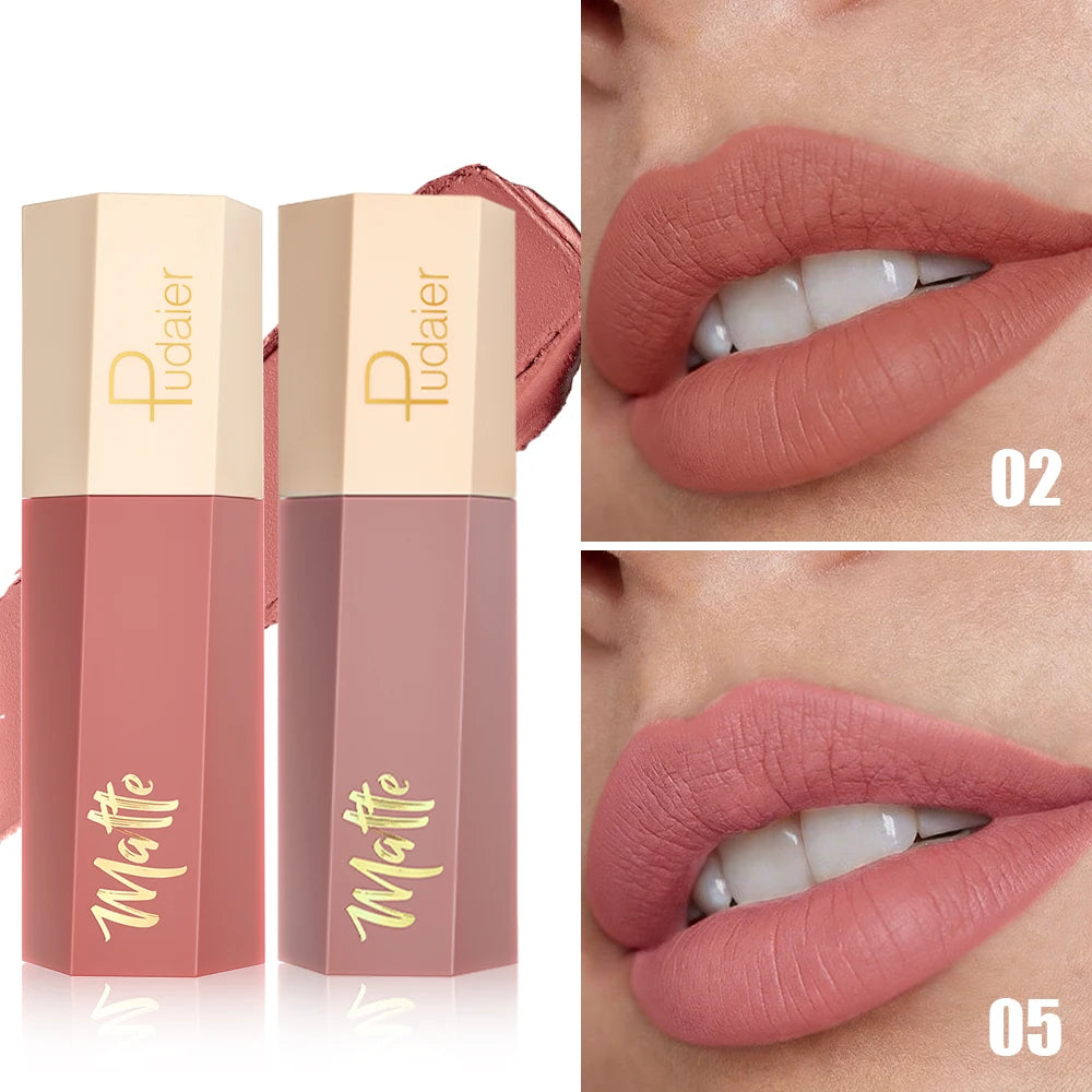 Matte Liquid Lipstick Long-lasting Waterproof Highly Pigmented Qme 02 05 4g Full Size