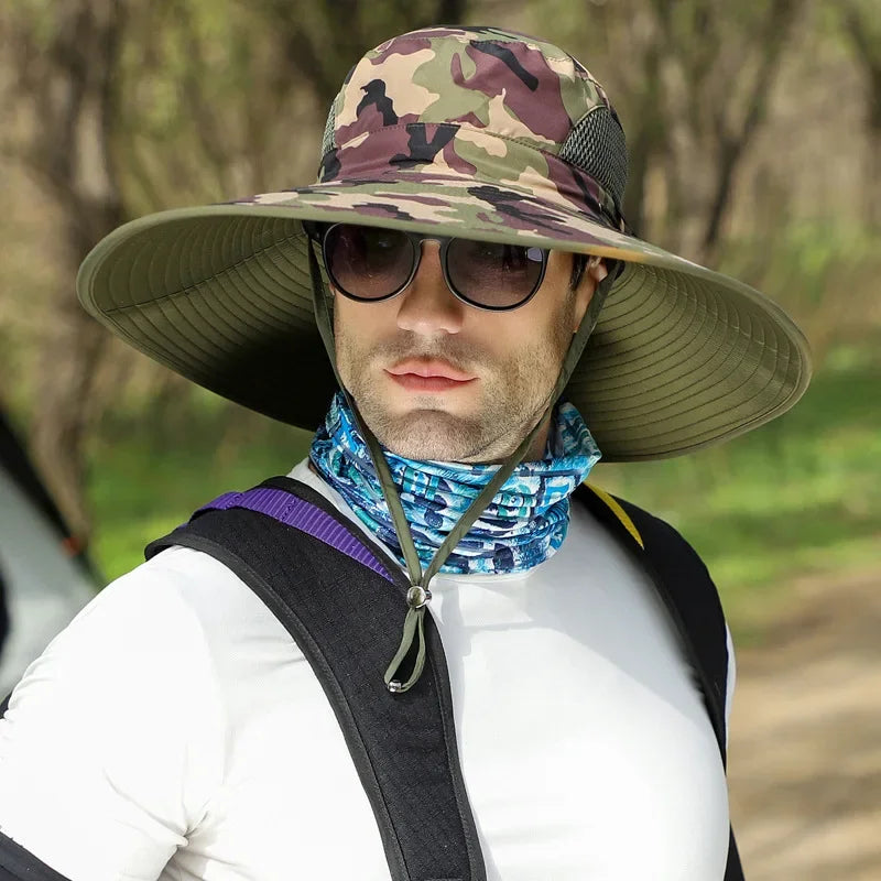 Big Head 60-65cm Circumference Large Number Hat Man Summer Outdoor Sun Hat Outdoor Fisherman Fishing Cap Cap Mountaineering Qme