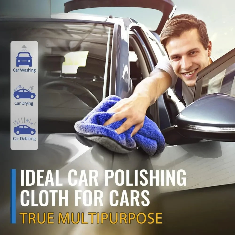 Ultra-Thick Towels Ideal for Washing, Drying, and Kitchen Cleaning - Perfect for Car Washes, Dishwashing, and General Use, Qme
