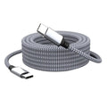 60W Extension Cable Type C To Type C 1M/2M/3M/5M/8M Cable PD Fast Charger Data Cable Type C Data Line For iPhone Xiaomi Samsung Qme Gray 8m