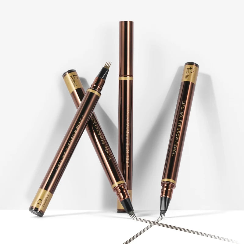Liquid Four-pronged Eyebrow Pencil Extremely Fine Long-lasting Qme