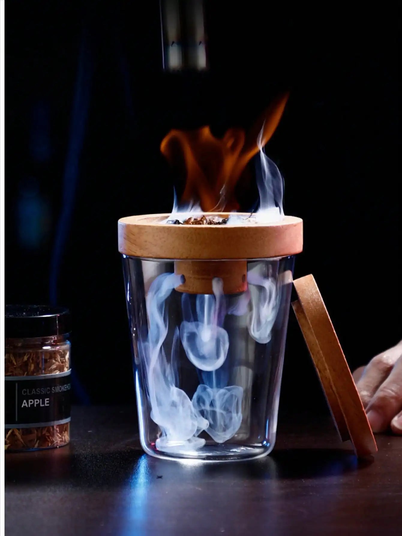 5 Flavors Natural Wood Chips Cocktail Smoking Including Cherry Apple Qme