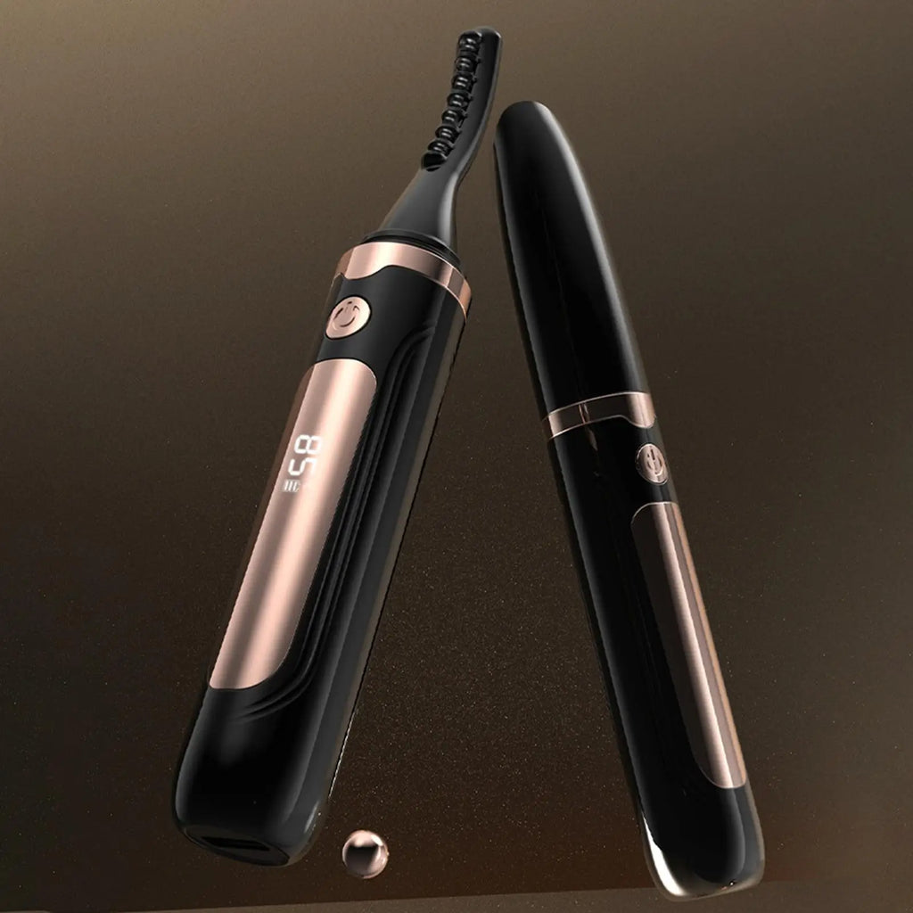 Electric Heated Eyelash Curler LED Display 4-Level Adjustable Styling Qme