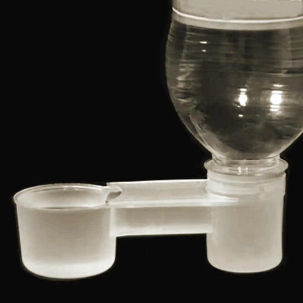 NEW Bird Waterer Drinker Feeder Water Clip For Parrots Double-Port Transparent Supplies Dispenser For Chicken Finches Parakeet Qme