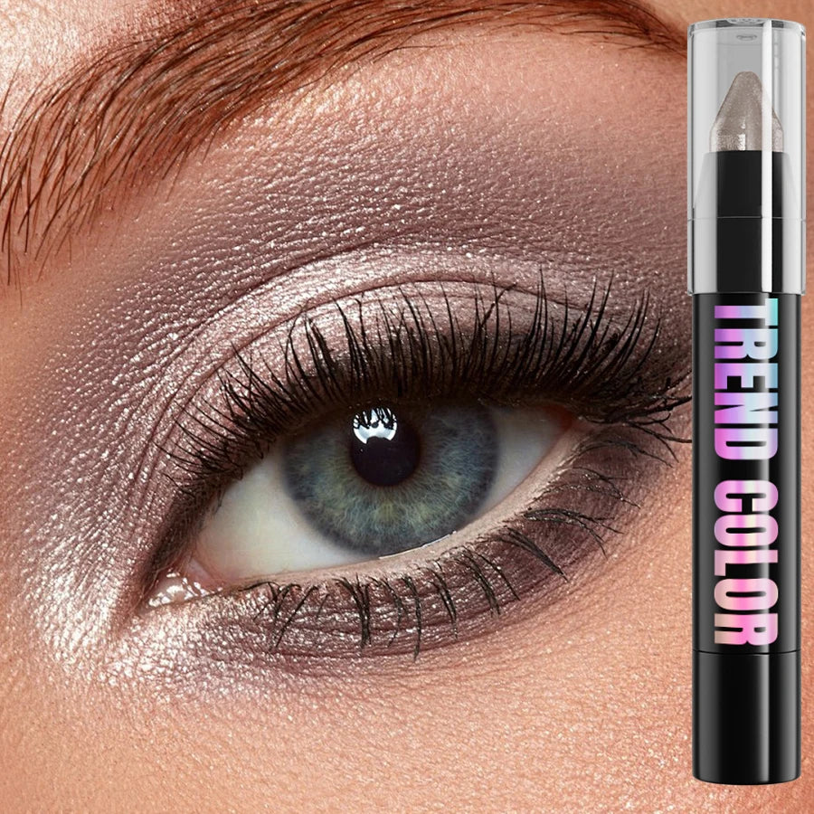 24 Colors Pearlescent Glitter Eyeshadow Eyeliner Pencil Waterproof Qme 16