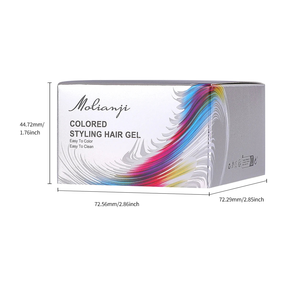 Disposable Hair Dye Easy Clean Instant Coloring Creating Colorful Qme