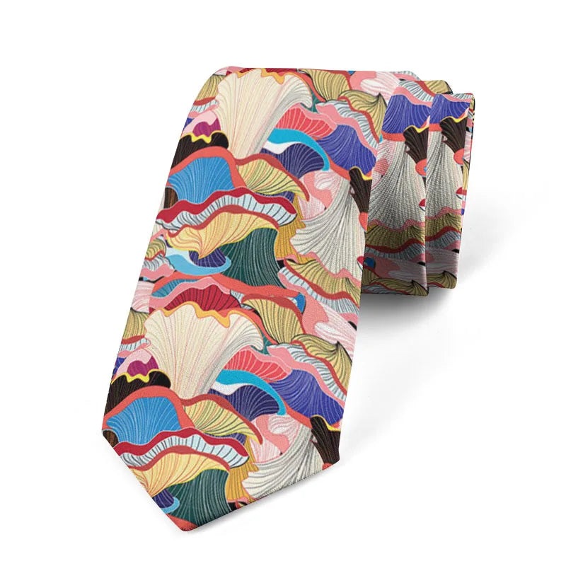 Fashionable Personality Floral Tie Interesting Japanese Men's Qme style5