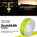 Reflective Tape Outdoor Waterproof DOT-C2 Fade Resistant Fluorescent Green Reflective Tape Strong Adhesive Safety Warning Tape Qme Length3m 5cm