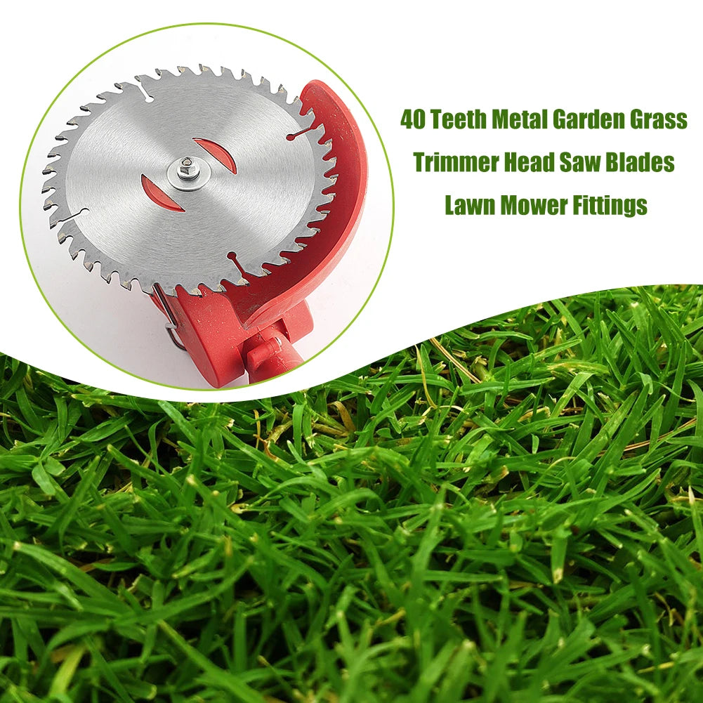 1-5PCS Weeder Saw Blades Metal Garden Grass Trimmer Head Saw Blades Lawn Mower Fittings 40 Teeth For Garden Power Tool Accessori Qme