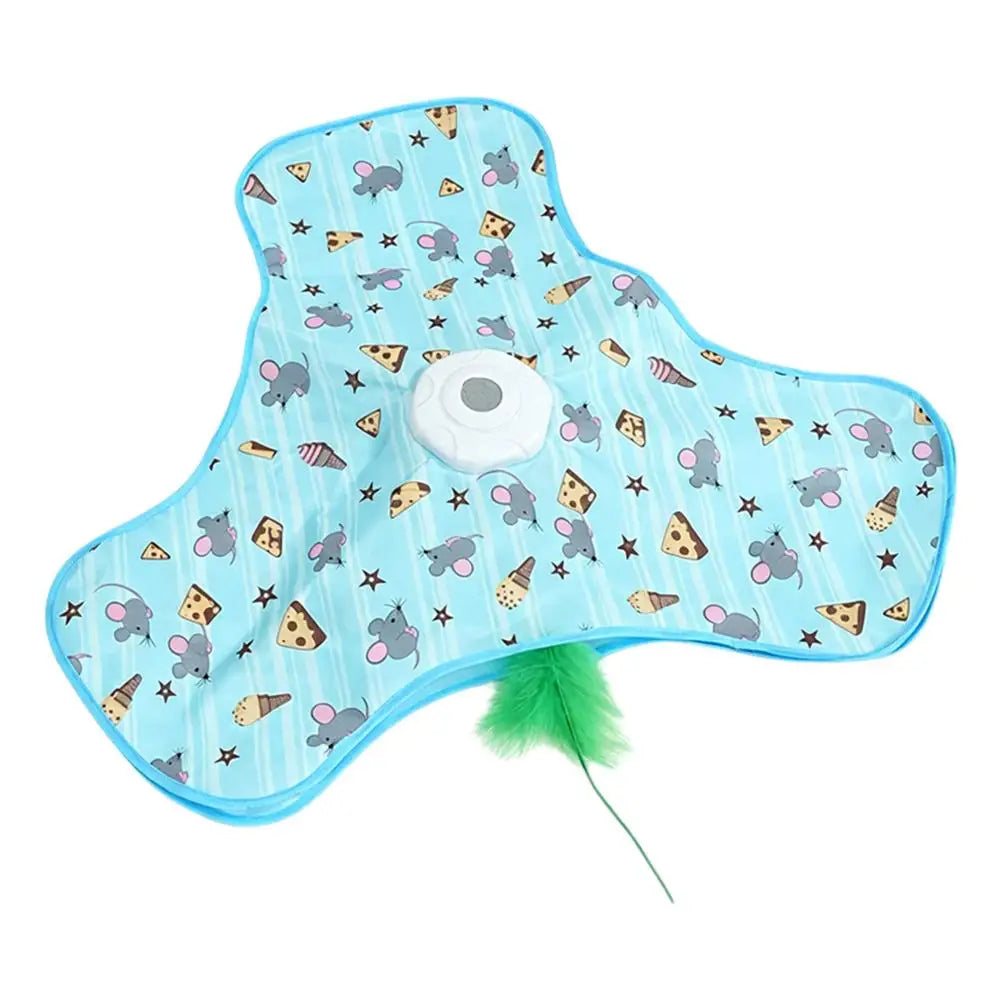 Interactive Cat Toys Automatic Turntable Pet Game Cover Moving Qme E