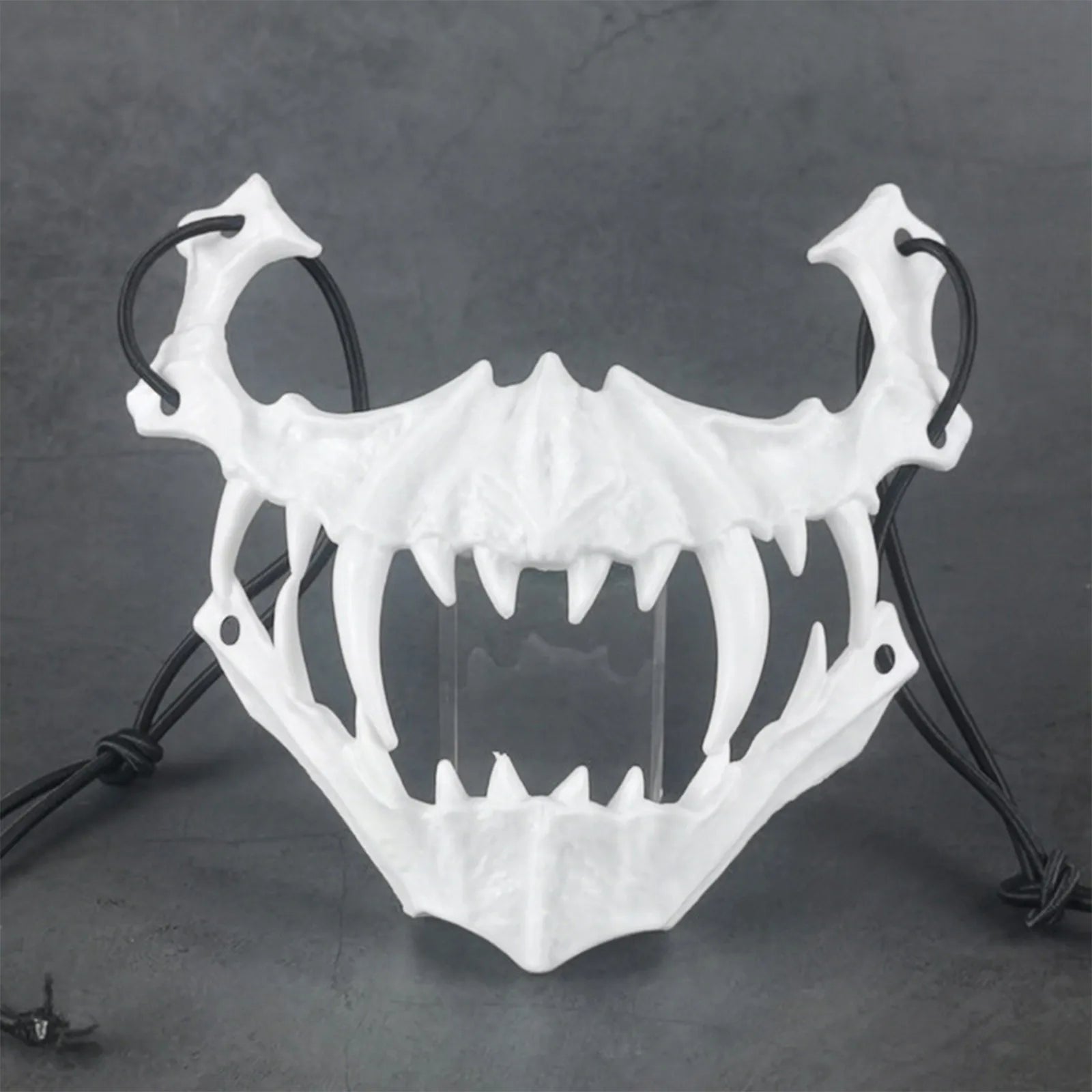 Halloween Skull Party Mask Anime Dragon God Skeleton Half Face Bone Animals Cosplay Dance Prom Costume Props Skullmask Qme C