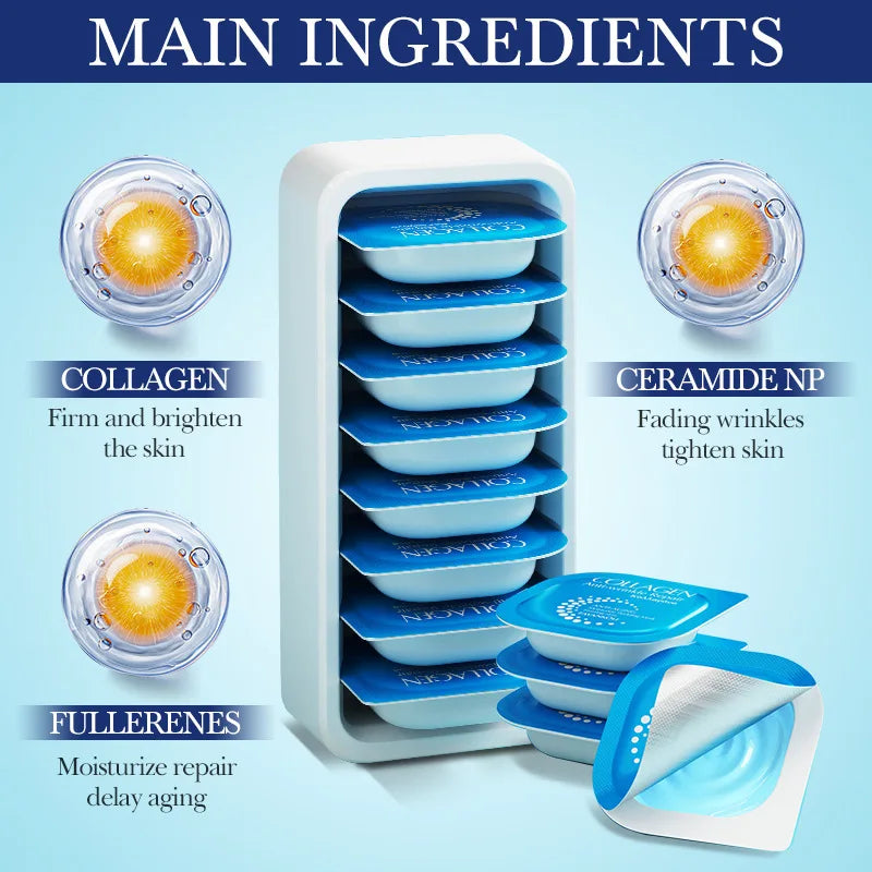Collagen Anti-wrinkle Repairing Moisturizing Pudding Mask Nourishes Qme Facial mask