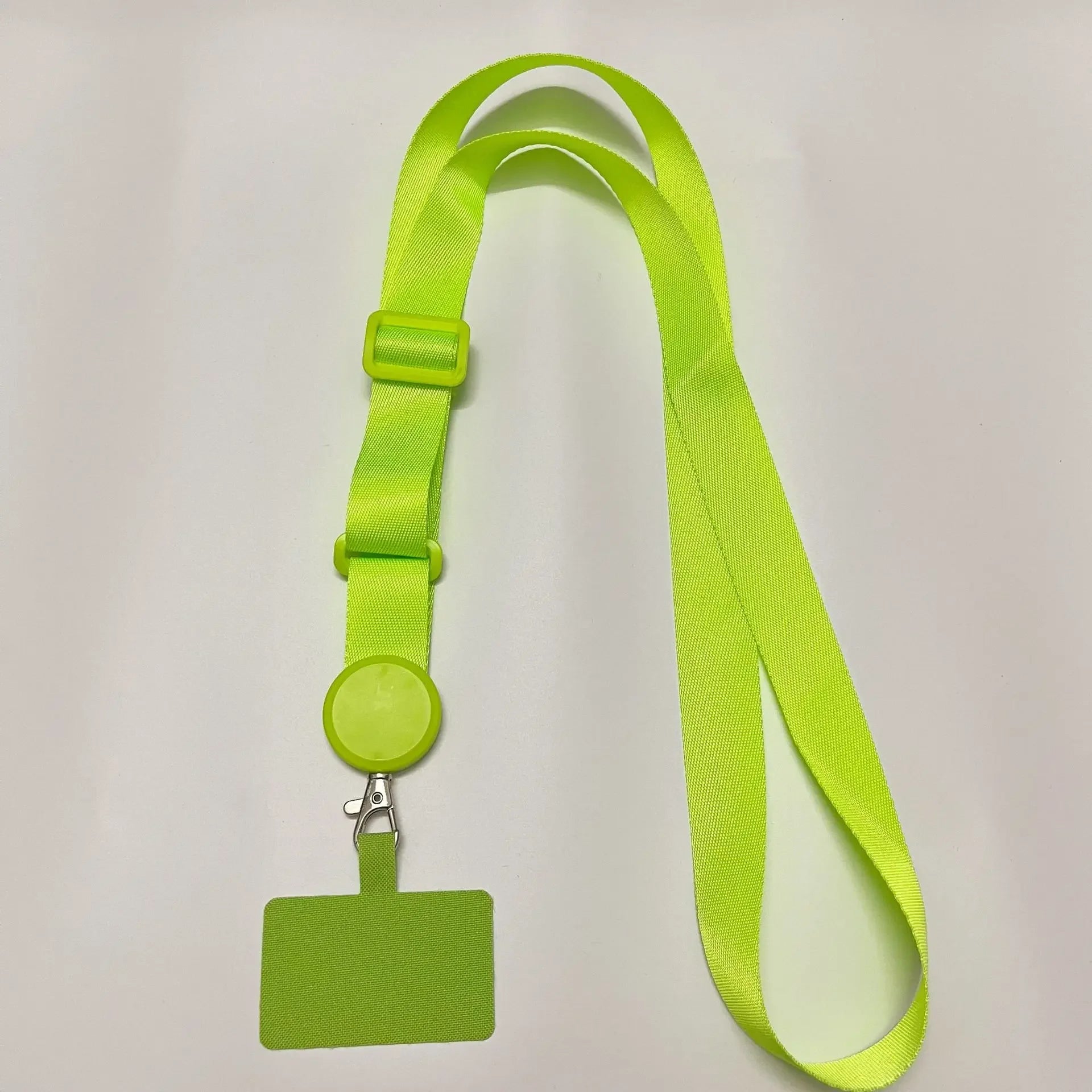 5pcs Anti-Loss Rope - Detachable Work ID Badge Holder Strap for Students & Office, Adjustable Phone Lanyard DIY Qme fluorescent green China Mainland