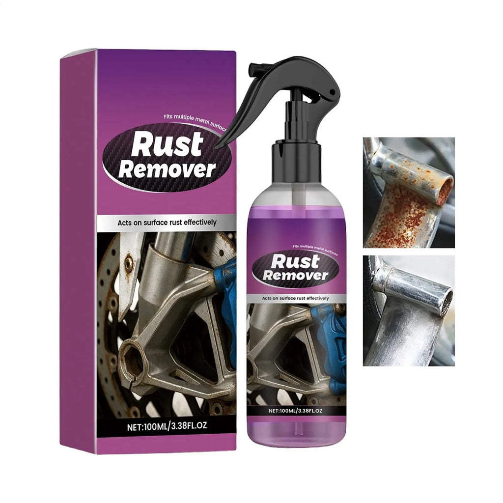 1pc Metal Rust Remover 100ml Rust Remover Spray Brake Iron Powder Converter For Car Automotive Wheel Chassis Marine Industrial Qme 100ml
