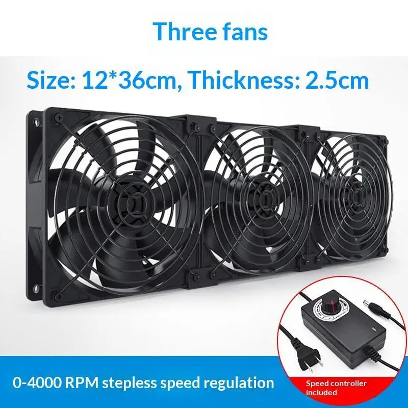 3000RPM Strong Wind Cooling Fan Controller BTC Mining Chassis Cabinet Qme A3