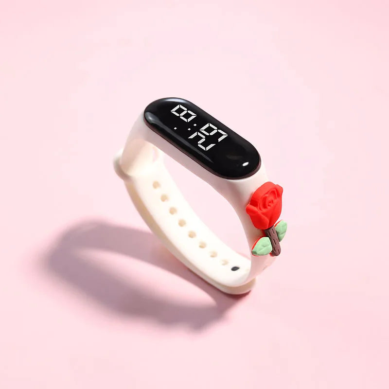 Kids Watch Watch Reloj Smart Watch LED Children Watches Bracelet Cartoon Digital Ladies Watch for Girls Waterproof Clock Gift Qme L