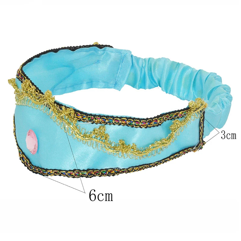 Captivating Jasmine Blue Crystal Headbands Girls Ideal Arabian Qme A1