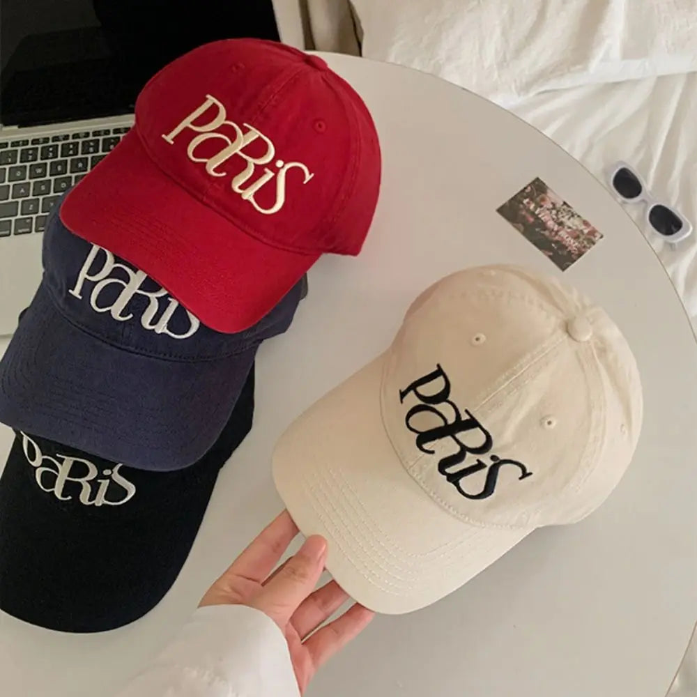 Casual Embroidered Embroidery Baseball Cap NYC Hole Letter Baseball Hat Retro Sunscreen Hat Sun Hat Girl Qme
