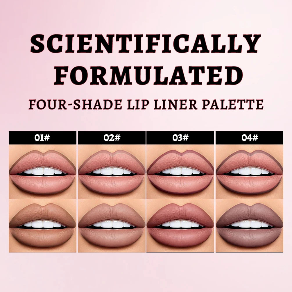 QIBEST Matte Liquid Lipliner Waterproof Lip Plumping Stain Natural Lip Liner Outline Lips Contour Pen Long Lasting Cosmetics Qme