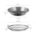 Stainless Steel Drain Tray Oil Draining Oven-safe Baking Round Qme A